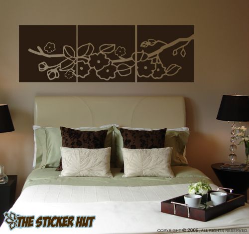 Cherry Blossom Panels Vinyl Wall Decals Stickers 456  