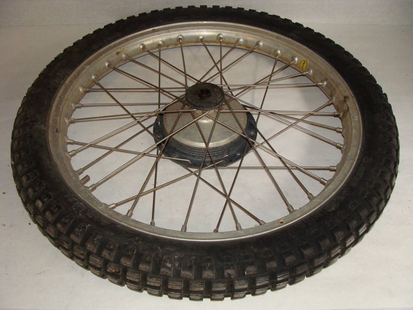 1975 Bultaco Alpina 350 Front Wheel Tire Rim   Image 03