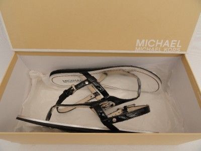 BN Michael Kors Black Leather Sandals UK3.5 EU36.5  