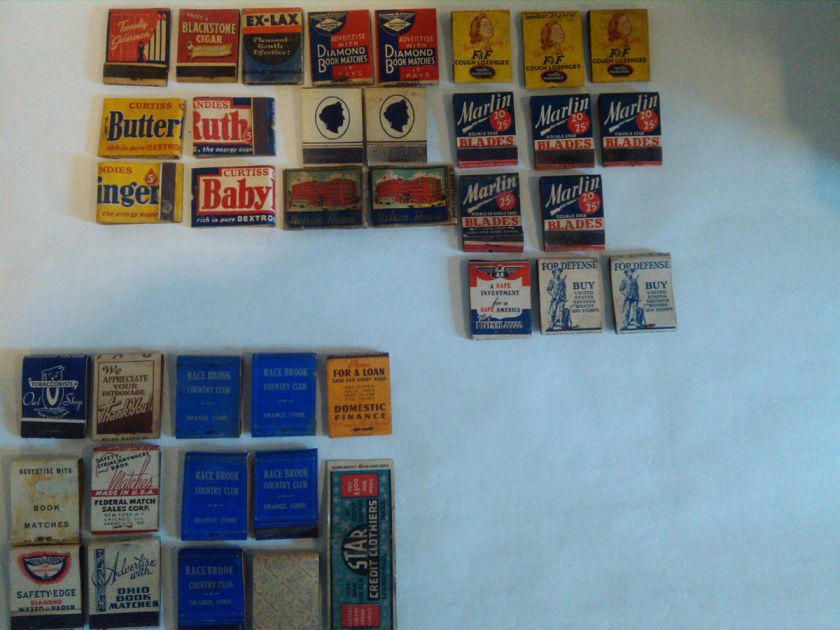 Vintage Matchbook collection found in a connecticut. Good value nice 