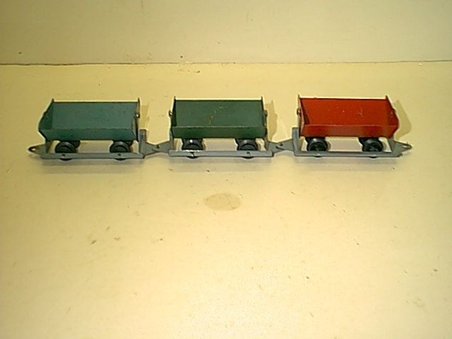 AMERICAN FLYER MINERS WORK TRAIN CARS GOOD CONDITION  