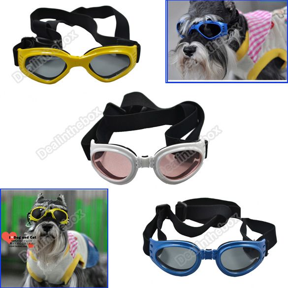 Fashion Pet Dog Doggles Goggles UV Sunglasses Eye Wear Protection 
