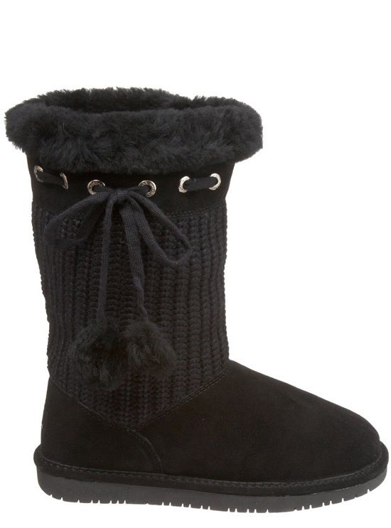 NEW BEARPAW RAINA Sheepskin Knitted Wool Winter Boots Womens 5 NIB 