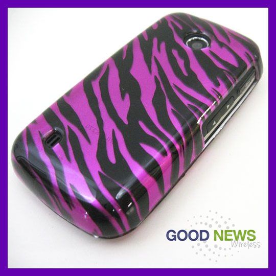 for Verizon LG Cosmos Touch VN270 Hot Pink Zebra Hard Case Phone Cover 