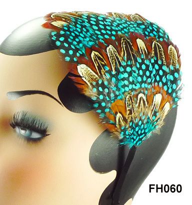 Feather Headband Hair Band Clip Double Use  