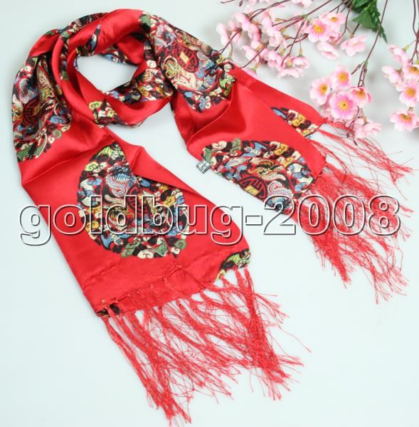 Men / Women Silk Long scarf wrap shawl Xmas Gift  