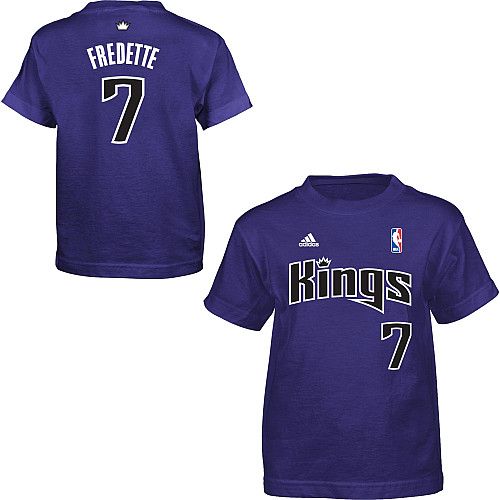Sacramento Kings Jimmer Fredette Purple Adidas Player Jersey T Shirt 