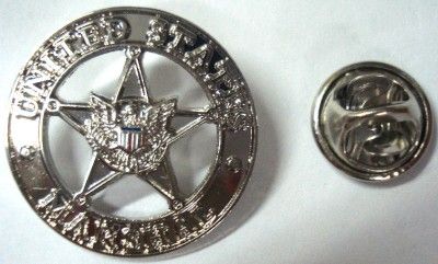 US MARSHALS USMS Police Federal Mini Badge Lapel PIN  