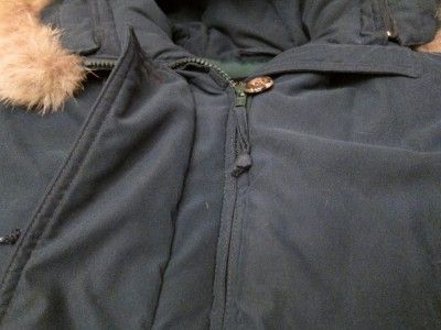Vtg Eddie Bauer Polar Parka Womens Down Puffer Jacket Coat Coyote Fur 