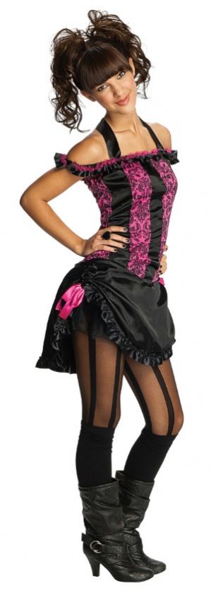 Teen Saloon Girl Costume includes Pink and Black Dress Only.