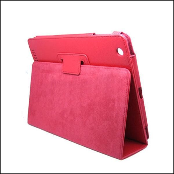 Leather Case Cover Pouch Stand For Apple iPad2 2nd Red  