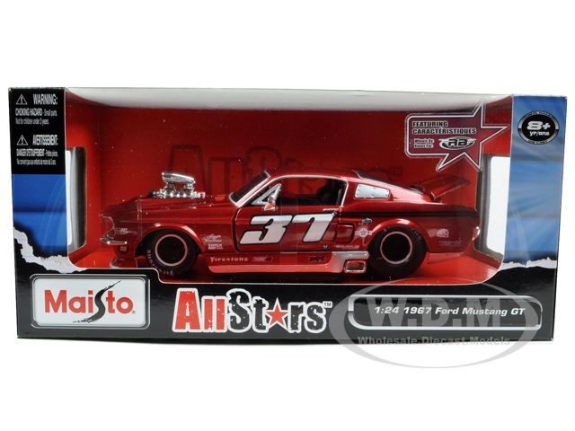 Brand new 124 scale diecast car model of 1967 Ford Mustang GT Pro 