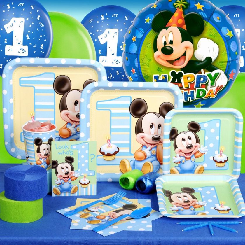 Mickeys Mickey Mouse 1st Birthday Party Pack 16 Guests  