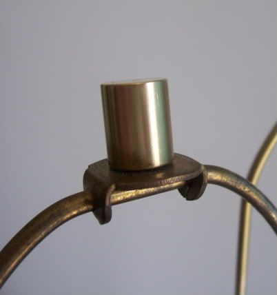 Brushed Brass LAUREL LAMP & SHADE 1960s Eames Era Mid Century Danish 