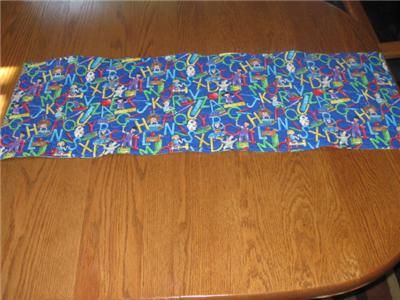 Handcrafted quilted Table Runner Elmo Sesame Street Room Decor