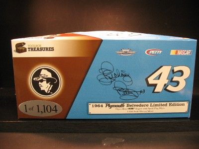 1964 Richard Petty #43 Belvedere SIGNED  ToolBox  