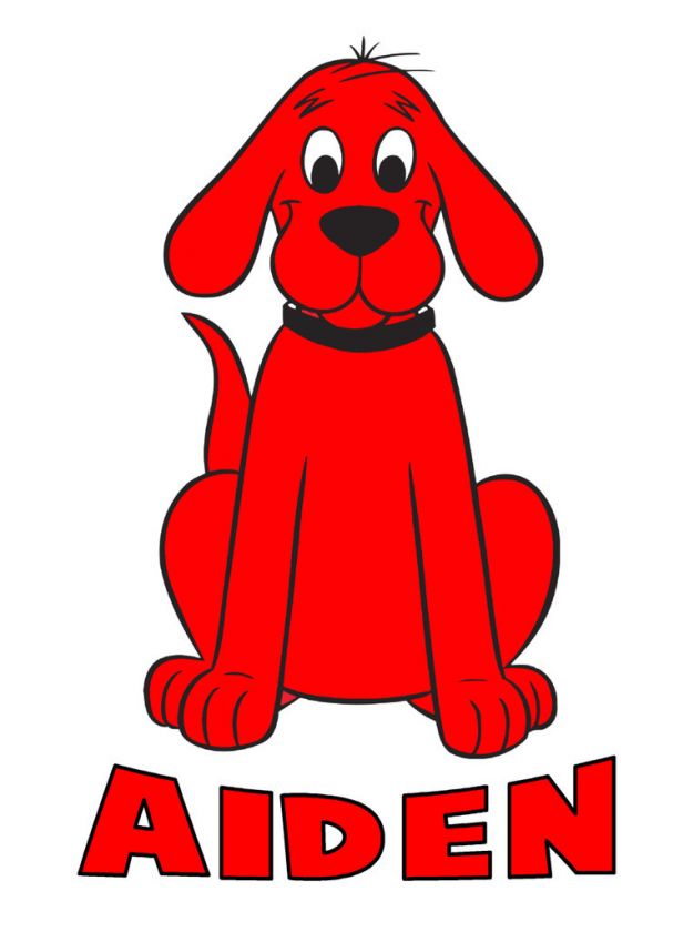 Clifford The Big Red Dog Personalized Custom T Shirt  