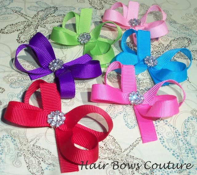   Wholesale Boutique Infant Toddler Hair Bows No Slip Grips Handmade